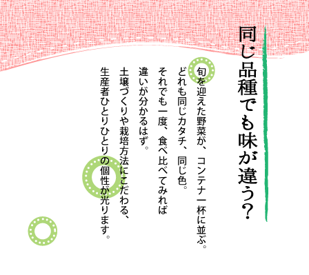 同じ品種でも味が違う？